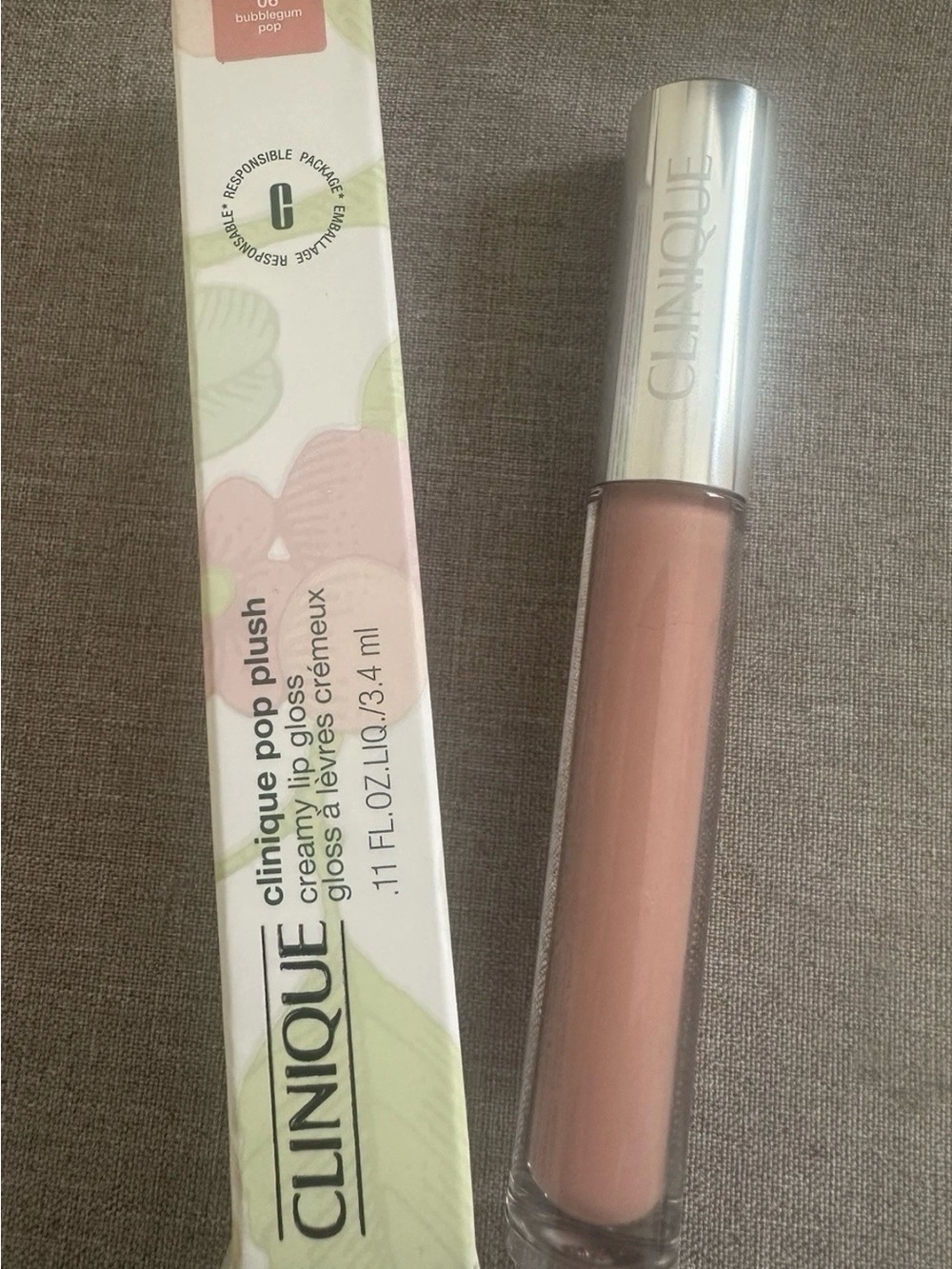 Clinique Pop Plush Creamy Lip Gloss 0.11 Fl Oz/ 3.4 Ml - 06 Bubblegum Pop